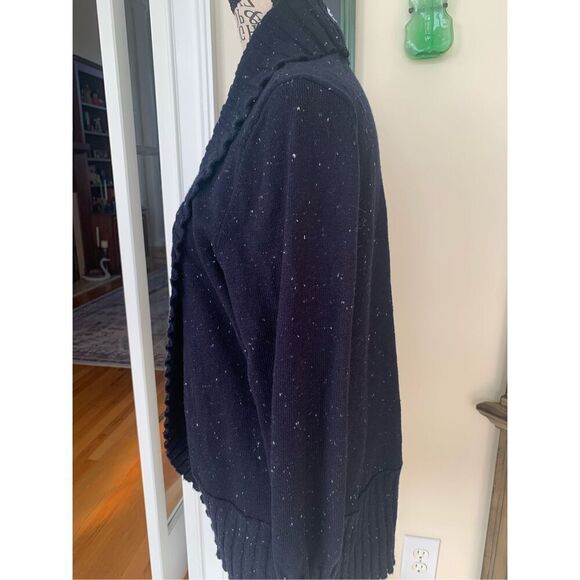 Talbots Donegal Open Front Cardigan Shawl Speckled - Picture 7 of 10